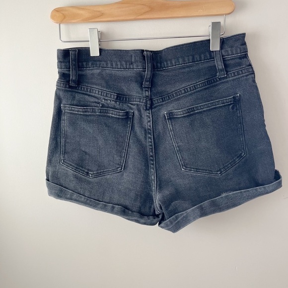 MADEWELL High Rise Black Denim Festival Shorts Women’s Size 27 - Picture 2 of 7